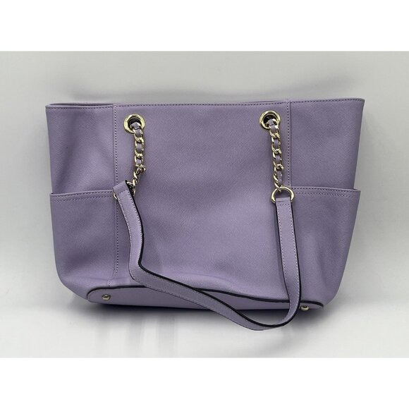 Calvin Klein L-Kitote H3DA11HU Irs Purple Soft Leather Large Tote MSRP $178.00 - Picture 2 of 7